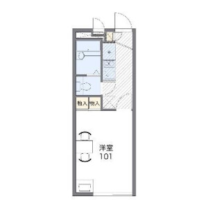 1K Apartment in Uenoshibamukogaokacho - Sakai-shi Nishi-ku Floorplan