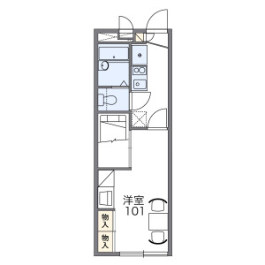 1K Apartment in Sugu kita - Kasuga-shi Floorplan
