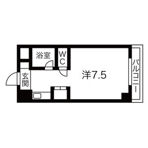 1R Mansion in Nagata higashi - Higashiosaka-shi Floorplan