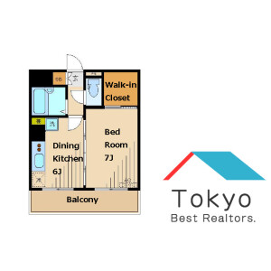 1DK Mansion in Honcho - Nakano-ku Floorplan