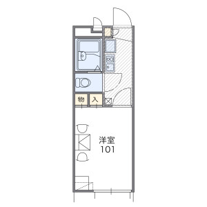 1K Mansion in Sennyuji torincho - Kyoto-shi Higashiyama-ku Floorplan