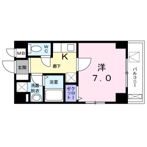 1K Mansion in Botan - Koto-ku Floorplan