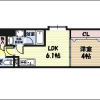 1LDK Apartment to Rent in Osaka-shi Joto-ku Floorplan