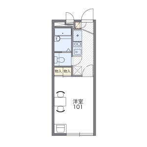 1K Mansion in Sakaecho - Kodaira-shi Floorplan