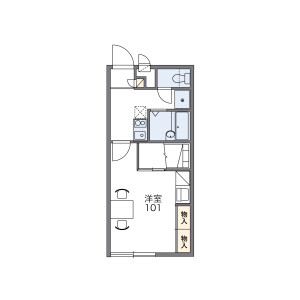 1K Apartment in Noguchicho - Hikone-shi Floorplan