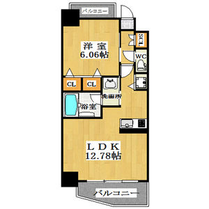 1LDK Mansion in Mikawaguchicho - Kobe-shi Hyogo-ku Floorplan