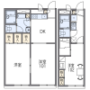 2DK Apartment to Rent in Hirakata-shi Floorplan