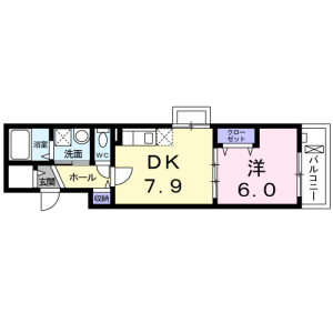 1DK Mansion in Takashimadaira - Itabashi-ku Floorplan