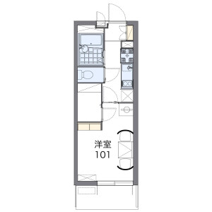 1K Mansion in Kandacho - Nagoya-shi Chikusa-ku Floorplan