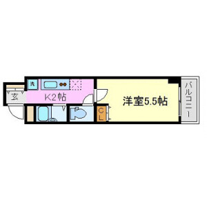 1K Mansion in Maejima - Naha-shi Floorplan