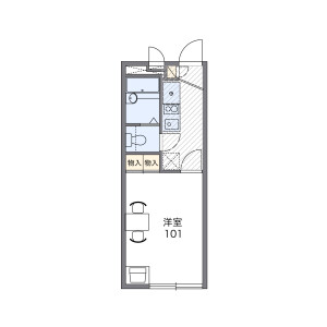 1K Apartment in Kanaigaoka - Machida-shi Floorplan