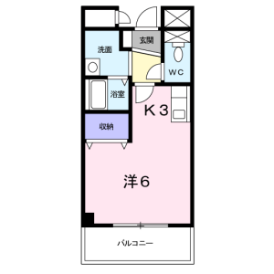 1K Apartment in Kamihongo - Matsudo-shi Floorplan
