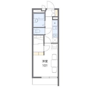 1K Mansion in Nakamozucho - Sakai-shi Kita-ku Floorplan