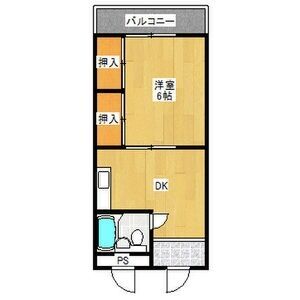 1DK Mansion in Ikedacho - Osaka-shi Kita-ku Floorplan