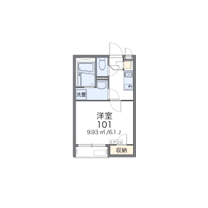 1K Apartment in Kamiigusa - Suginami-ku Floorplan