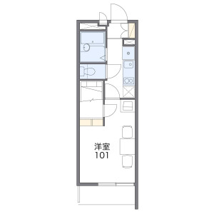 1K Mansion in Ogaya - Otsu-shi Floorplan