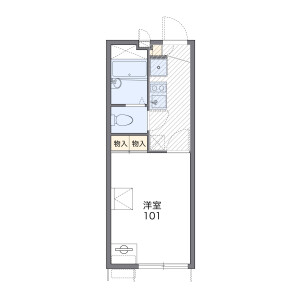 1K Apartment in Yamaguchi - Tokorozawa-shi Floorplan