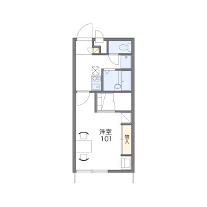 1K Apartment in Utada - Yamanashi-shi Floorplan