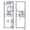 2DK Apartment to Rent in Yachiyo-shi Floorplan