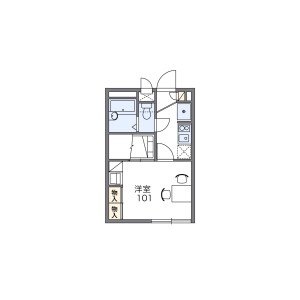 1K Apartment in Kamisakunobe - Kawasaki-shi Takatsu-ku Floorplan