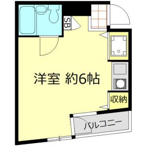1R Mansion in Oji - Kita-ku Floorplan