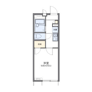 1K Apartment in Nishitomi - Fujisawa-shi Floorplan