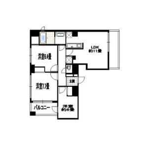 3LDK Mansion in Nakakasai - Edogawa-ku Floorplan