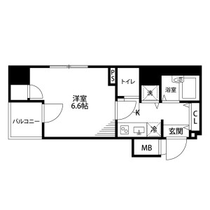 1K Mansion in Irifune - Chuo-ku Floorplan