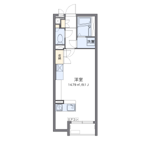 1K Apartment in Karakunicho - Izumi-shi Floorplan