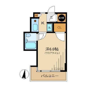 1K Mansion in Higashinakano - Nakano-ku Floorplan