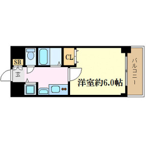 1K Mansion in Chiyoda - Nagoya-shi Naka-ku Floorplan