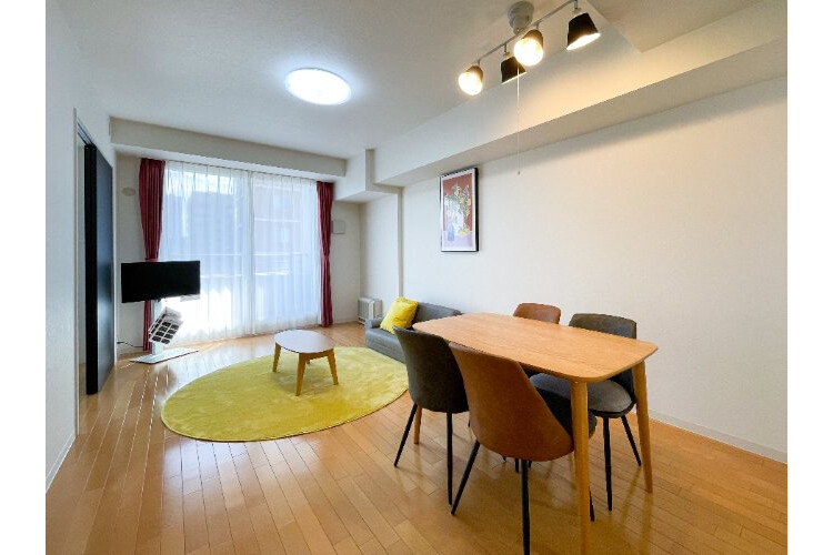 2LDK Apartment to Rent in Sapporo-shi Chuo-ku Living Room