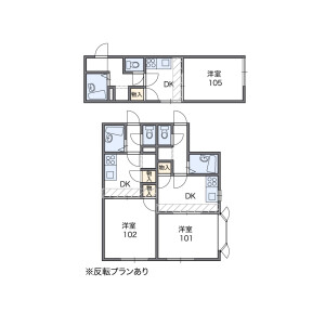 1DK Apartment in Maeda 1-jo - Sapporo-shi Teine-ku Floorplan