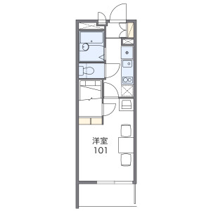 1K Mansion in Fukuine takaharacho - Kyoto-shi Higashiyama-ku Floorplan