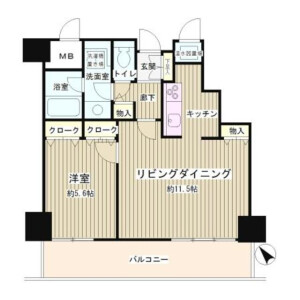 1LDK Mansion in Shimomeguro - Meguro-ku Floorplan