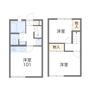 2DK Apartment in Kasumi - Narashino-shi Floorplan