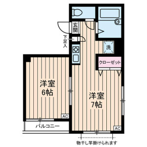 1DK Mansion in Nozawa - Setagaya-ku Floorplan