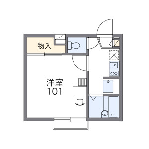 1K Mansion in Aioi - Ichinomiya-shi Floorplan