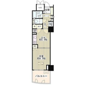 1DK Mansion in Osaki - Shinagawa-ku Floorplan