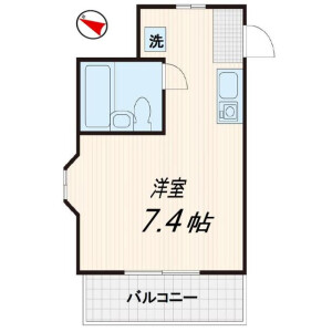 1R Mansion in Shimosakunobe - Kawasaki-shi Takatsu-ku Floorplan