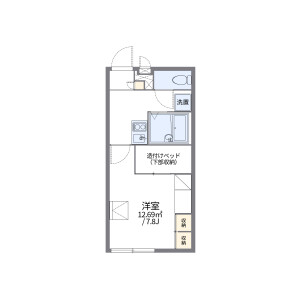 1K Apartment in Isawacho karakashiwa - Fuefuki-shi Floorplan