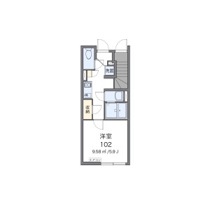 1K Apartment in Akabanenishi - Kita-ku Floorplan