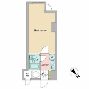 1R Mansion in Dogenzaka - Shibuya-ku Floorplan