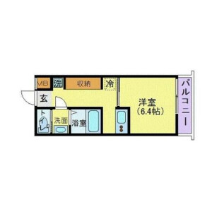 1K Apartment in Komazawa - Setagaya-ku Floorplan