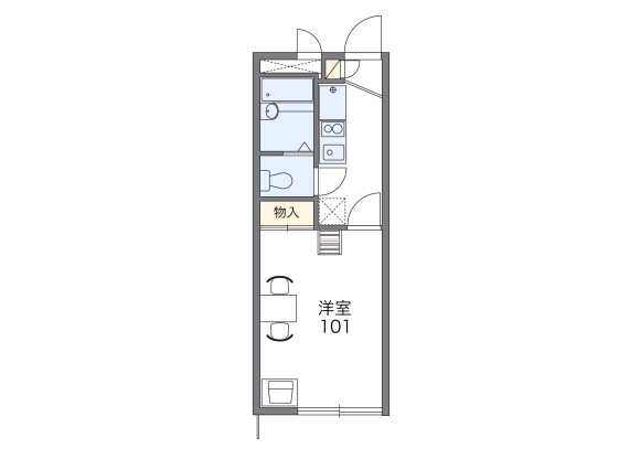 1K Apartment to Rent in Sumida-ku Floorplan