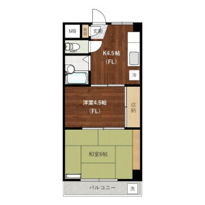 2K Mansion in Tsuchihashi - Kawasaki-shi Miyamae-ku Floorplan