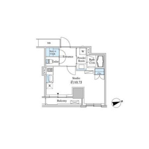 1R Mansion in Shibaura(2-4-chome) - Minato-ku Floorplan
