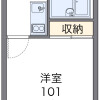 1K Apartment to Rent in Uruma-shi Floorplan