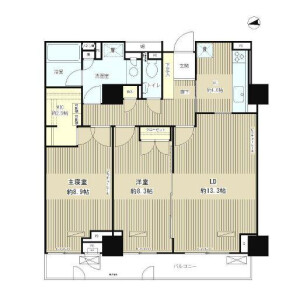 2LDK Mansion in Jinnan - Shibuya-ku Floorplan