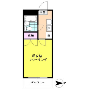 1K Apartment in Akatsuka - Itabashi-ku Floorplan